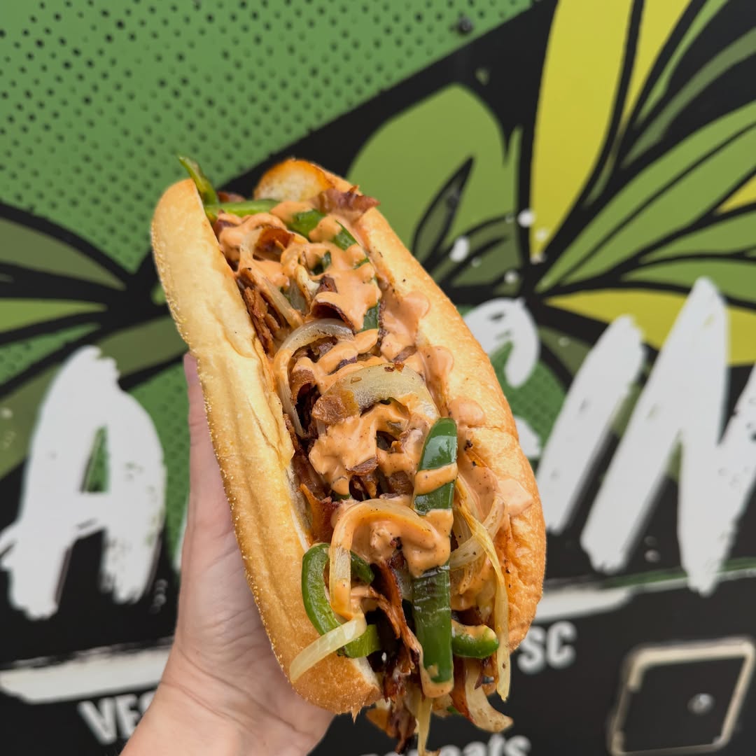 Loaded vegan hoagie from Bangin' Vegan Eats