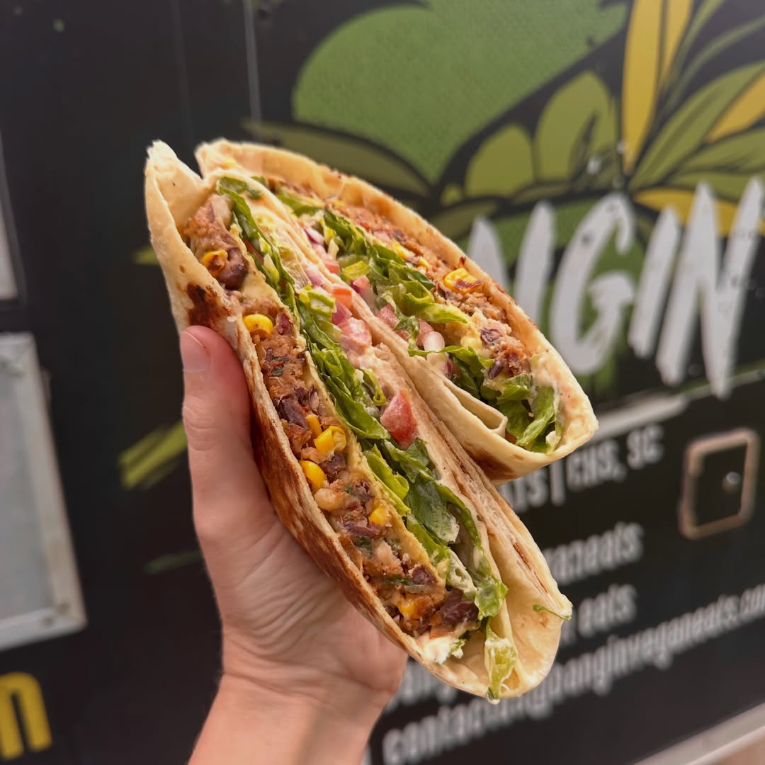 Vegan street wrap at the Bangin' truck